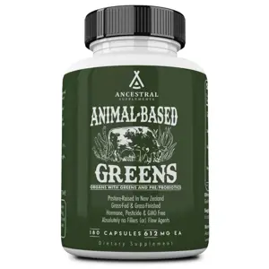 Produkt Ancestral Supplements Ancestral Supplements, Animal-Based Greens, Superpotraviny s probiotiky, 180 kapslí, 30 dávek