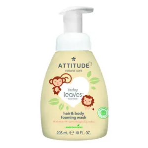 Produkt Attitude - Dětská mycí pěna 2v1 - Baby leaves s vůní hruškové šťávy, 295ml