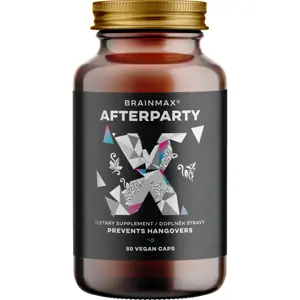 Produkt BrainMax AFTERPARTY, Bojovník za rána bez těžkých kocovin! Počet kapslí: 80 kapslí