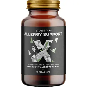 BrainMax Allergy Support, Alergie a Dýchací Cesty, 90 rostlinných kapslí