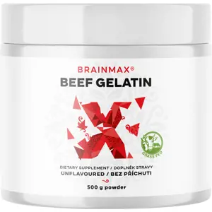 Produkt BrainMax Beef Gelatin, Grass-fed hovězí želatina, 500 g