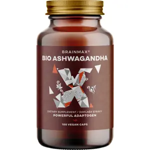 BrainMax BIO Ashwagandha (ašvaganda), 660 mg, 100 rostlinných kapslí