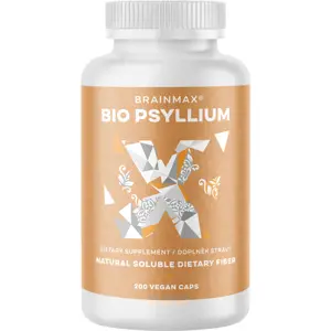 Produkt BrainMax BIO Psyllium, 800 mg, 200 rostlinných kapslí