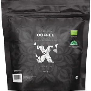 BrainMax Coffee Aroma (Arabica 30% + Robusta 70%), zrnková káva, BIO, 250 g