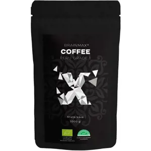 Produkt BrainMax Coffee Káva Peru Grade 1, mletá, BIO, 1000 g *CZ-BIO-001 certifikát