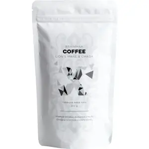 BrainMax Coffee Lion's Mane & Chaga, káva s vitálními houbami, BIO, 200g