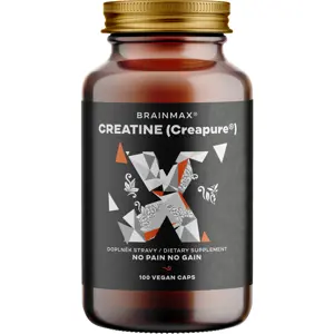 BrainMax Creatine Creapure®, kreatin monohydrát, 875 mg, 100 rostlinných kapslí