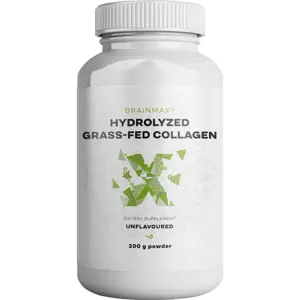 BrainMax Hydrolyzovaný GrassFed Collagen (kolagen z krav krmených trávou), 200 g