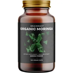 Produkt BrainMax Organic Moringa, 500 mg, 100 rostlinných kapslí