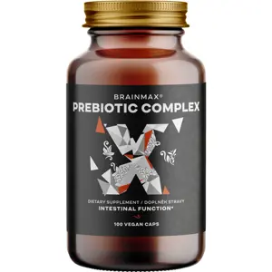 BrainMax Prebiotic Complex, prebiotická směs, BIO, 100 rostlinných kapslí