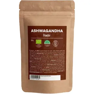 BrainMax Pure Ashwagandha (ašvaganda) prášek, BIO, 200 g