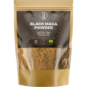 BrainMax Pure Black Maca Powder, Maca černá BIO, prášek 200 g