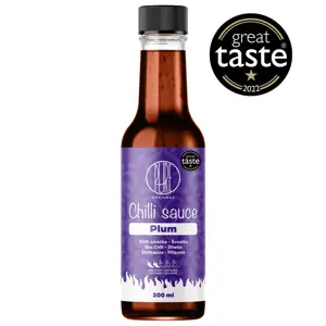 Produkt BrainMax Pure Chilli sauce, Plum (chilli omáčka, švestka), 200 ml