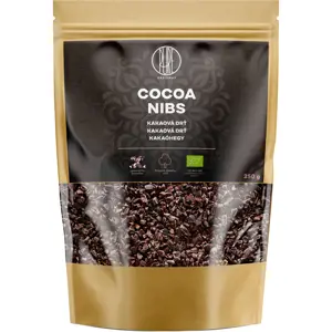 BrainMax Pure Cocoa Nibs, Drcené Kakaové Boby, Nepražené, RAW, BIO, 250 g