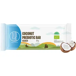 BrainMax Pure Coconut Prebiotic Bar, prebiotická tyčinka, Kokos, BIO, 60 g