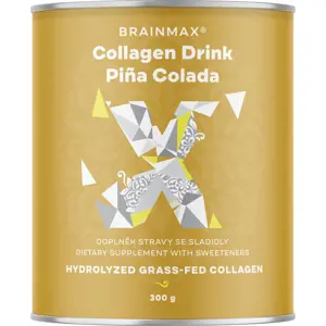 BrainMax Pure Collagen Drink, kolagen nápoj, piña colada, 300 g