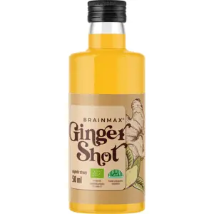 BrainMax Pure Ginger Shot, zázvorová štáva s kurkumou, BIO Objem: 50 ml