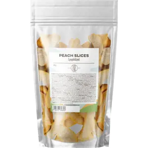 BrainMax Pure Lyophilized Peach Slices, Lyofilizovaná broskev, plátky, 45 g