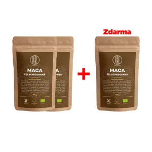 BrainMax Pure Maca želatinovaná BIO prášek, 150 g, 2+1 ZDARMA