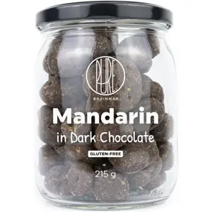 BrainMax Pure Mandarin in Dark Chocolate, Lyofilizované mandarinky v hořké čokoládě, 215 g