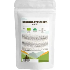 Produkt BrainMax Pure Milk Chocolate Chips, čokoládové pecičky z mléčné čokolády, BIO, 250 g