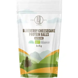 BrainMax Pure Protein Balls Blueberry Cheesecake, Proteinové kuličky, Borůvkový cheesecake, BIO, 8 ks