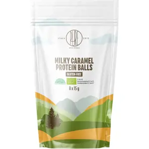 BrainMax Pure Protein Balls Milky Caramel, Proteinové kuličky, Mléčný karamel, BIO, 8 ks