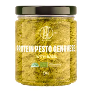 BrainMax Pure Protein Pesto Genovese, bazalkové pesto, 130 g, BIO