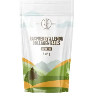 BrainMax Pure Raspberry&Lemon Collagen Balls, Kolagenové kuličky, Malina a citron, 8 ks