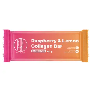 Produkt BrainMax Pure Raspberry & Lemon Collagen Bar, Kolagenová tyčinka, Malina a citron, 60 g