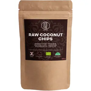 BrainMax Pure Raw Coconut chips, Kokosové chipsy BIO, 100 g