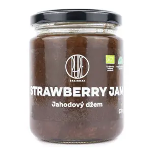 BrainMax Pure Strawberry Jam, Džem Jahoda, BIO, 270g