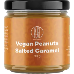 Produkt BrainMax Pure Vegan Peanuta Salted Caramel, Arašídový krém se slaným karamelem BIO, 30 g