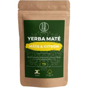 BrainMax Pure Yerba Maté, Máta & Citrón, 1000 g