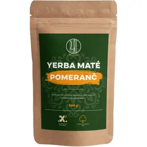 BrainMax Pure Yerba Maté, Pomeranč, 500 g