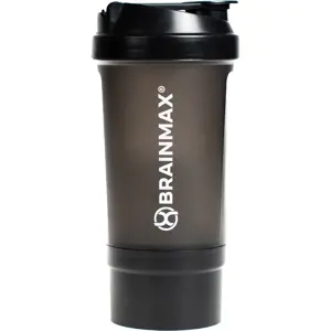 BrainMax vícedílný plastový shaker (šejkr), černý, 700 ml