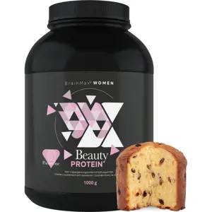 BrainMax Women Beauty Protein, protein pro ženy s kolagenem, keratinem a vitamíny, 1000 g Příchuť: Panettone