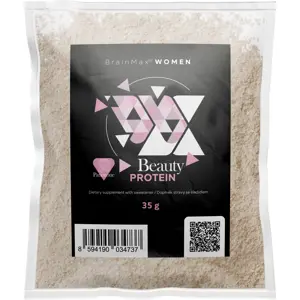 Produkt BrainMax Women Beauty Protein, protein pro ženy s kolagenem, keratinem a vitamíny, 35 g, VZOREK Příchuť: Panettone