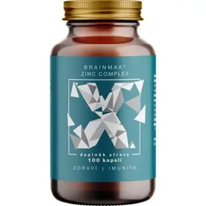 Produkt BrainMax Zinc Complex, Zinek, Selen, Měď a Kurkuma, 100 rostlinných kapslí