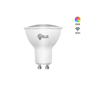 Chytrá žárovka BrainLight LED, závit GU10, 5,5 W, WiFi, APP, stmívatelná, barevná