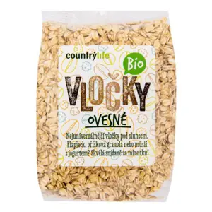 Produkt CountryLife - Vločky ovesné BIO, 500g