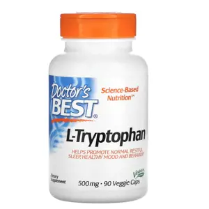 Doctor's Best Doctor’s Best L-Tryptofan with TryptoPure, 500 mg, 90 rostlinných kapslí