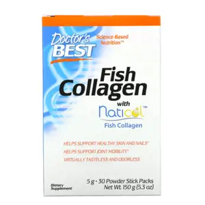 Doctor's Best Fish Collagen (rybí kolagen), 30 sáčků