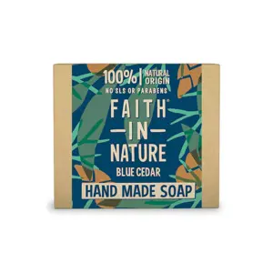 Faith in Nature - Tuhé mýdlo pro muže, Modrý cedr, 100g