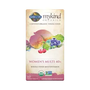 Produkt Garden of life Mykind Organics Women's Multi 40+, multivitamín pro ženy, 60 rostlinných tablet