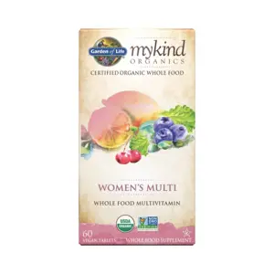 Produkt Garden of life Mykind Organics Women's Multi, multivitamín pro ženy, 60 rostlinných tablet