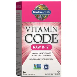 Produkt Garden of Life Vitamin Code RAW B12, 1000 mcg, 30 kapslí