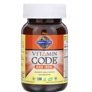 Garden of Life Vitamin Code RAW Iron (železo), 22 mg - 30 kapslí