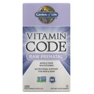 Produkt Garden of Life Vitamin Code RAW Prenatal (multivitamín pro těhotné ženy), 180 rostlinných kapslí