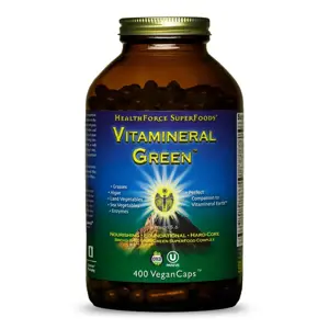 Produkt HealthForce Vitamineral Green™, 400 rostlinných kapslí